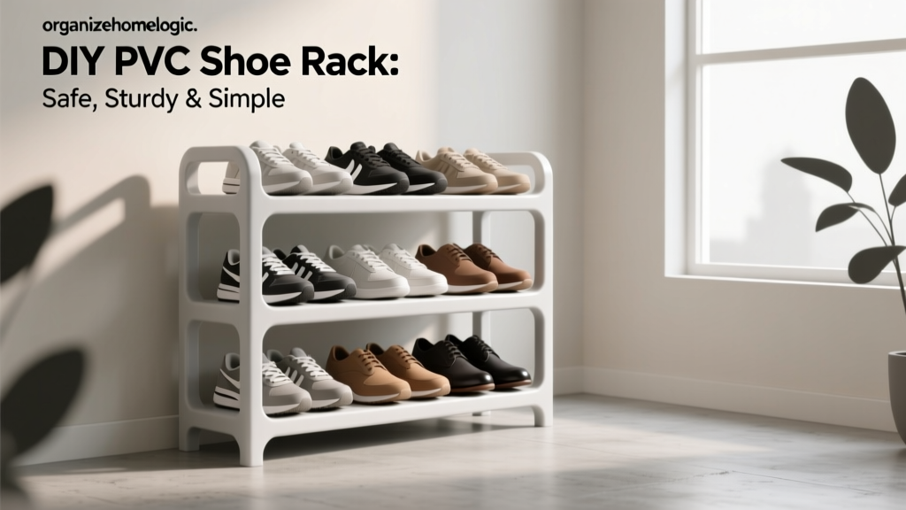 DIY PVC Shoe Rack: Safe, Sturdy & Simple