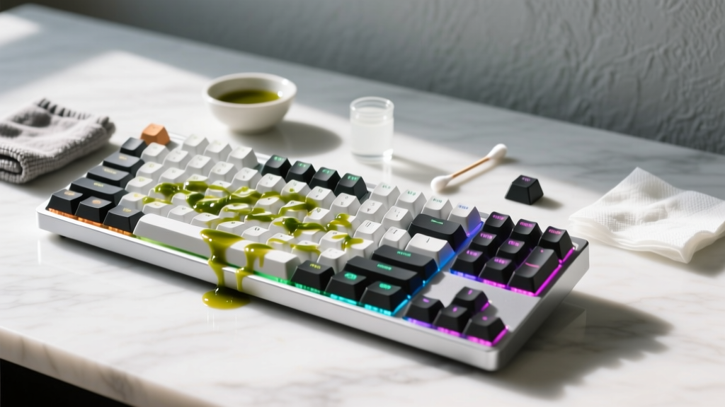 Tested: How to Get Salad Dressing Out of Keyboard Fast