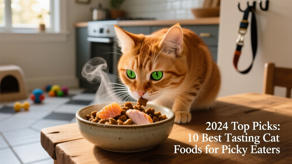 A close-up of a curious cat sniffing a bowl of moist, savory-looking cat food