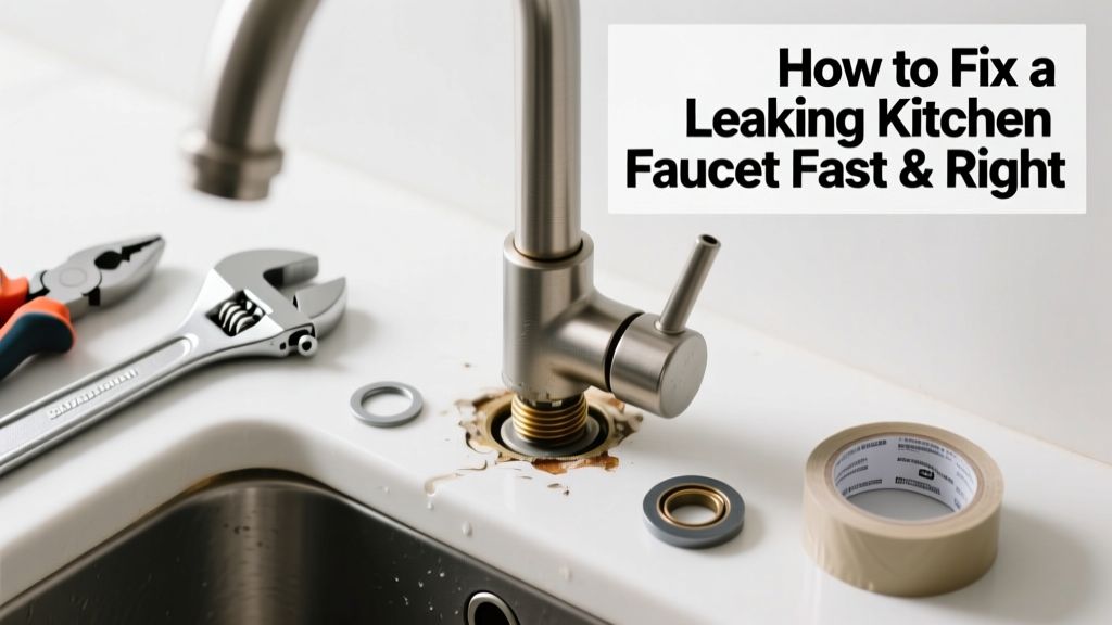 How to Fix a Leaking Kitchen Faucet Fast and Right