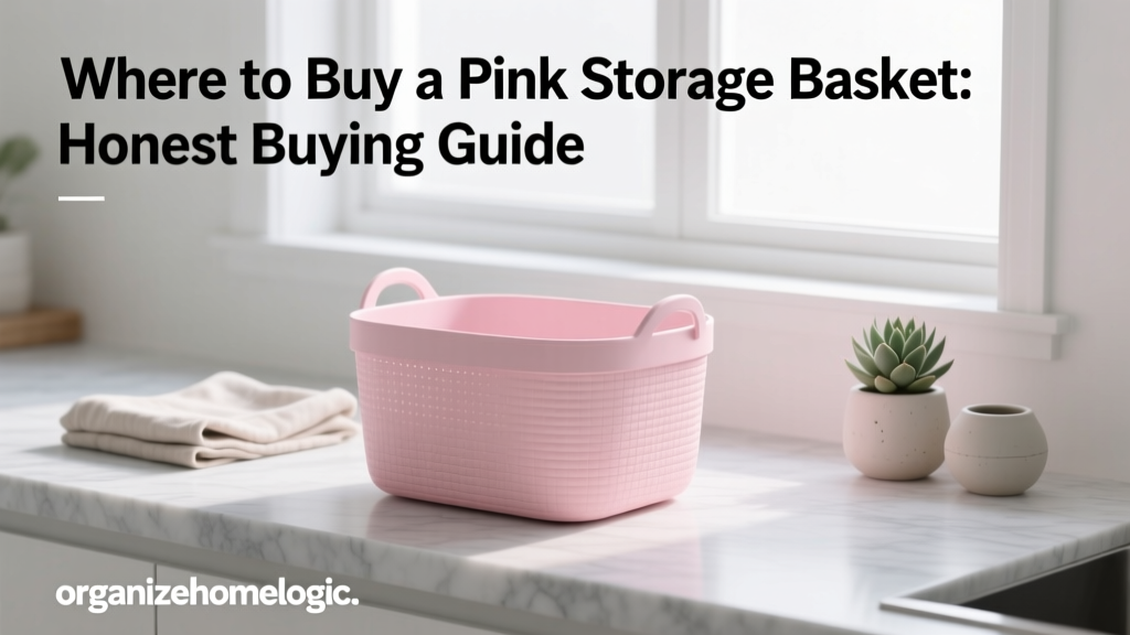 Where to Buy a Pink Storage Basket: Honest Buying Guide