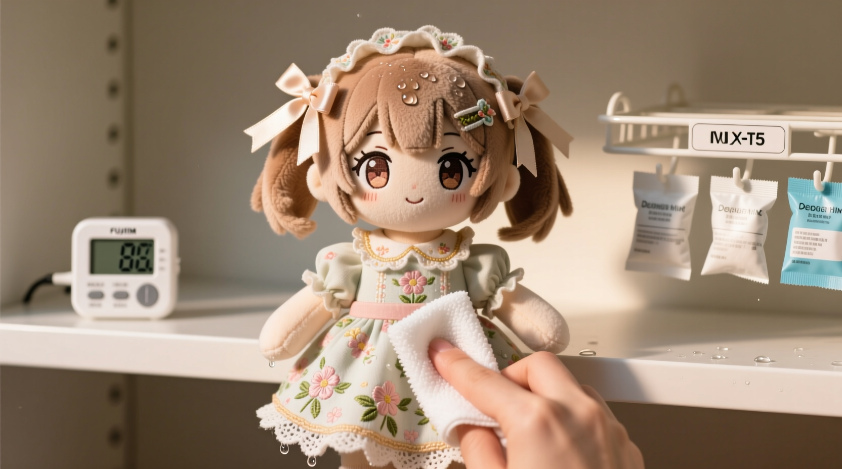 how to clean plush anime figurines safely