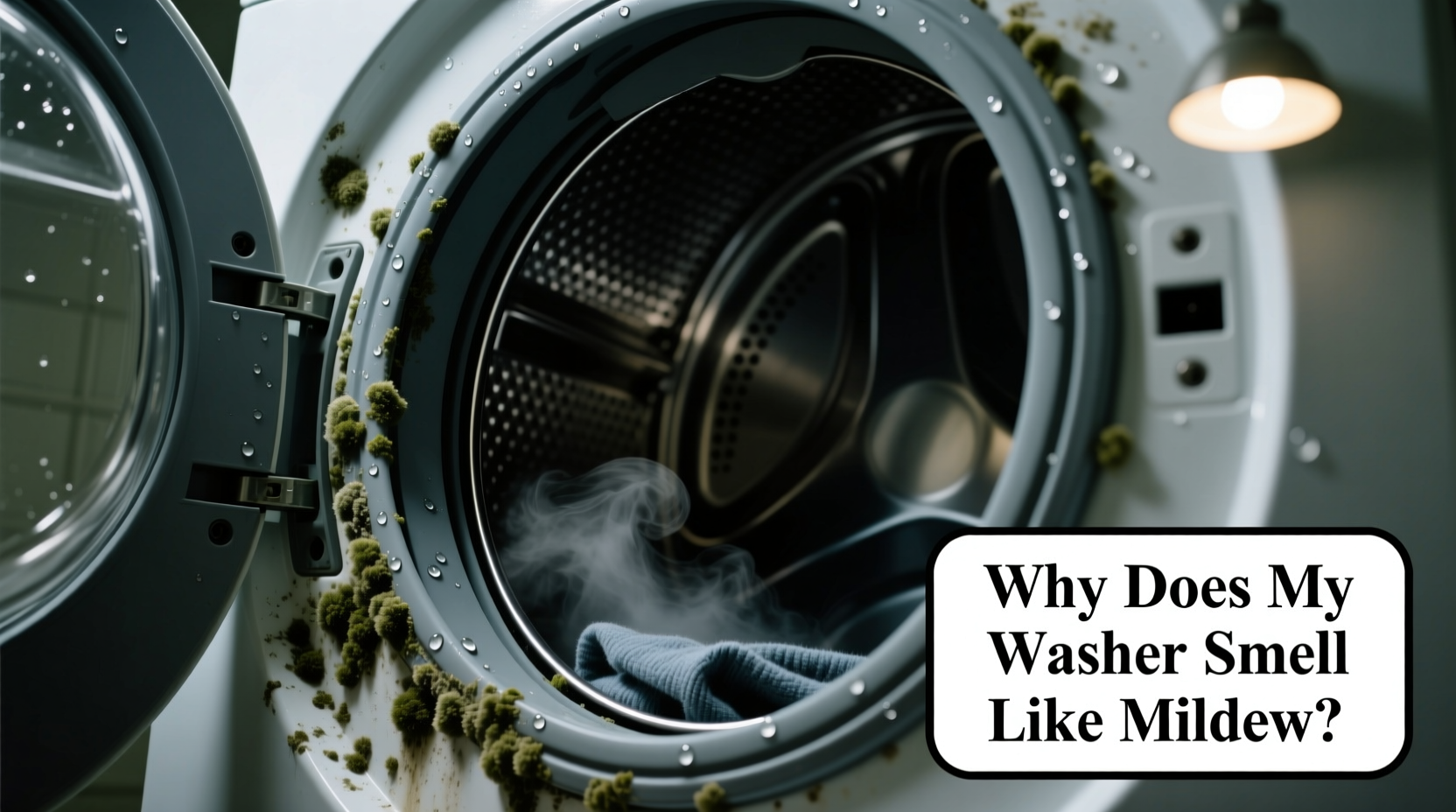 why does my front load washer smell like mildew even after cleaning