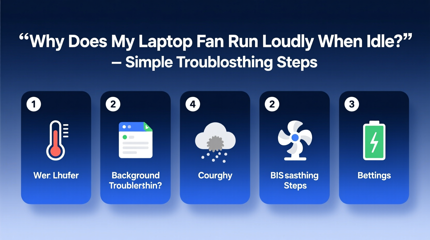 why does my laptop fan run loudly even when idle simple troubleshooting steps
