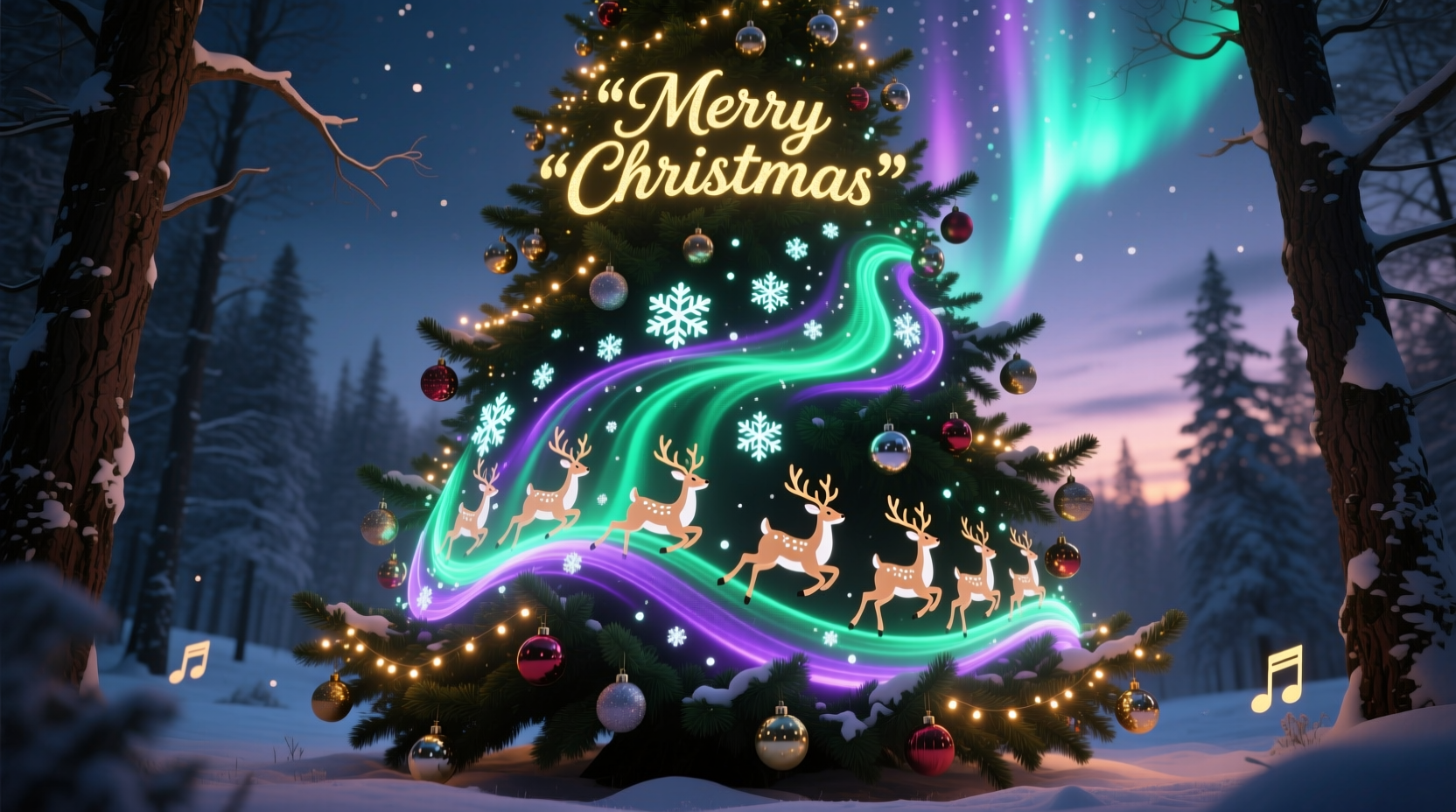 can you use projector mapping on a christmas tree for dynamic visuals