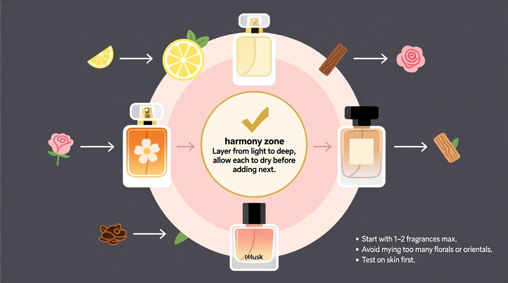 how to layer perfumes without creating a clashing scent profile