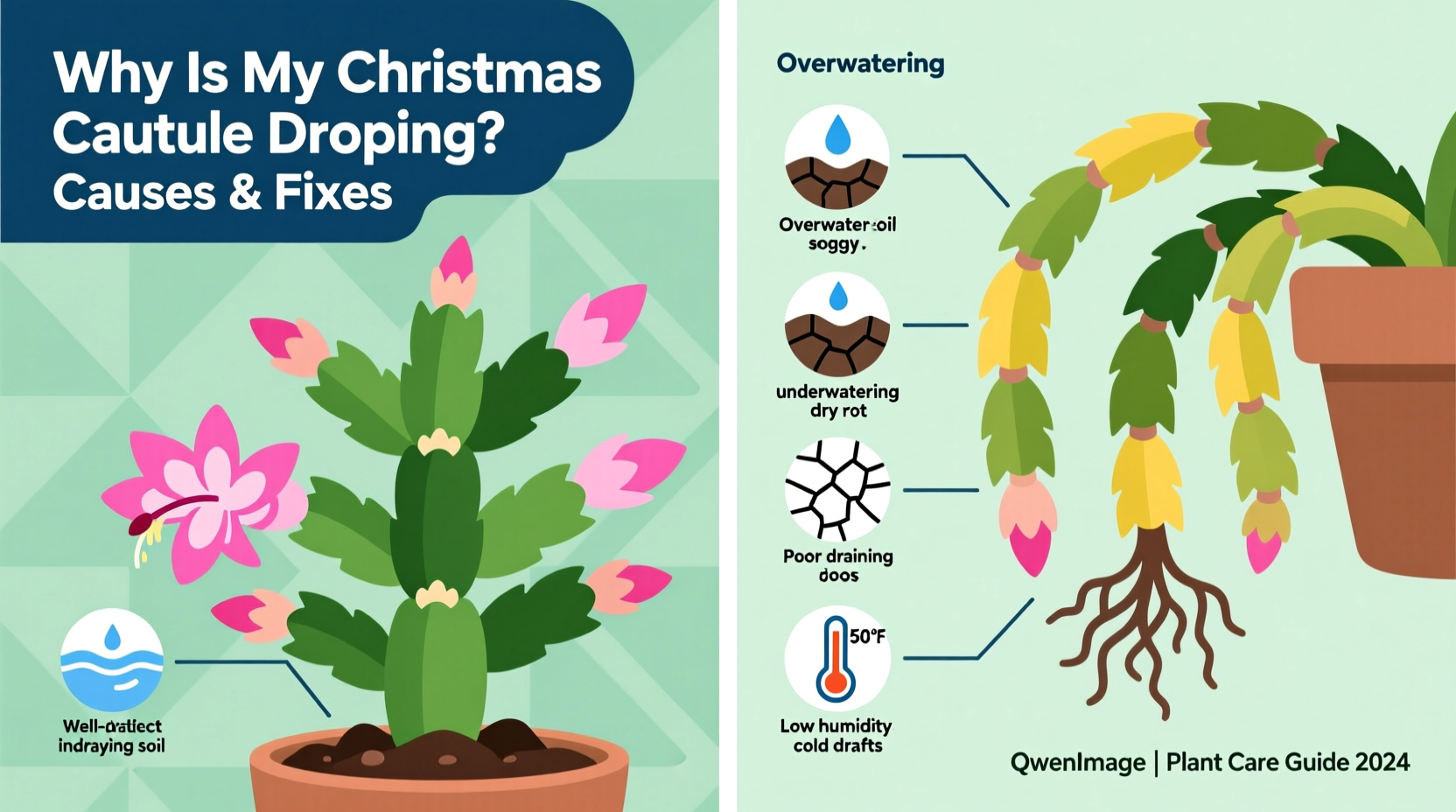Fix Drooping Christmas Cactus: 5 Quick Fixes