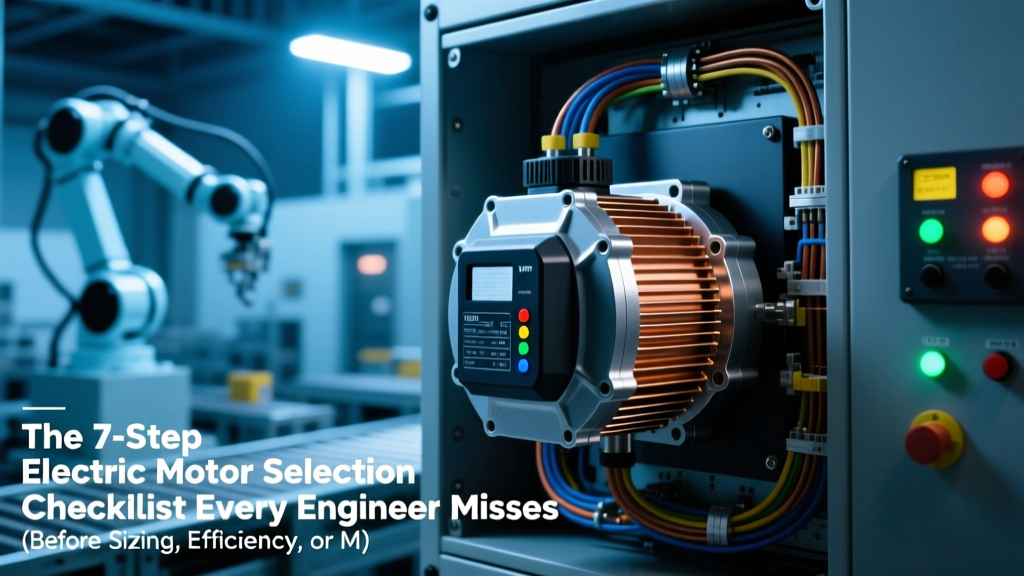 7-Step Electric Motor Selection Checklist for Engineers