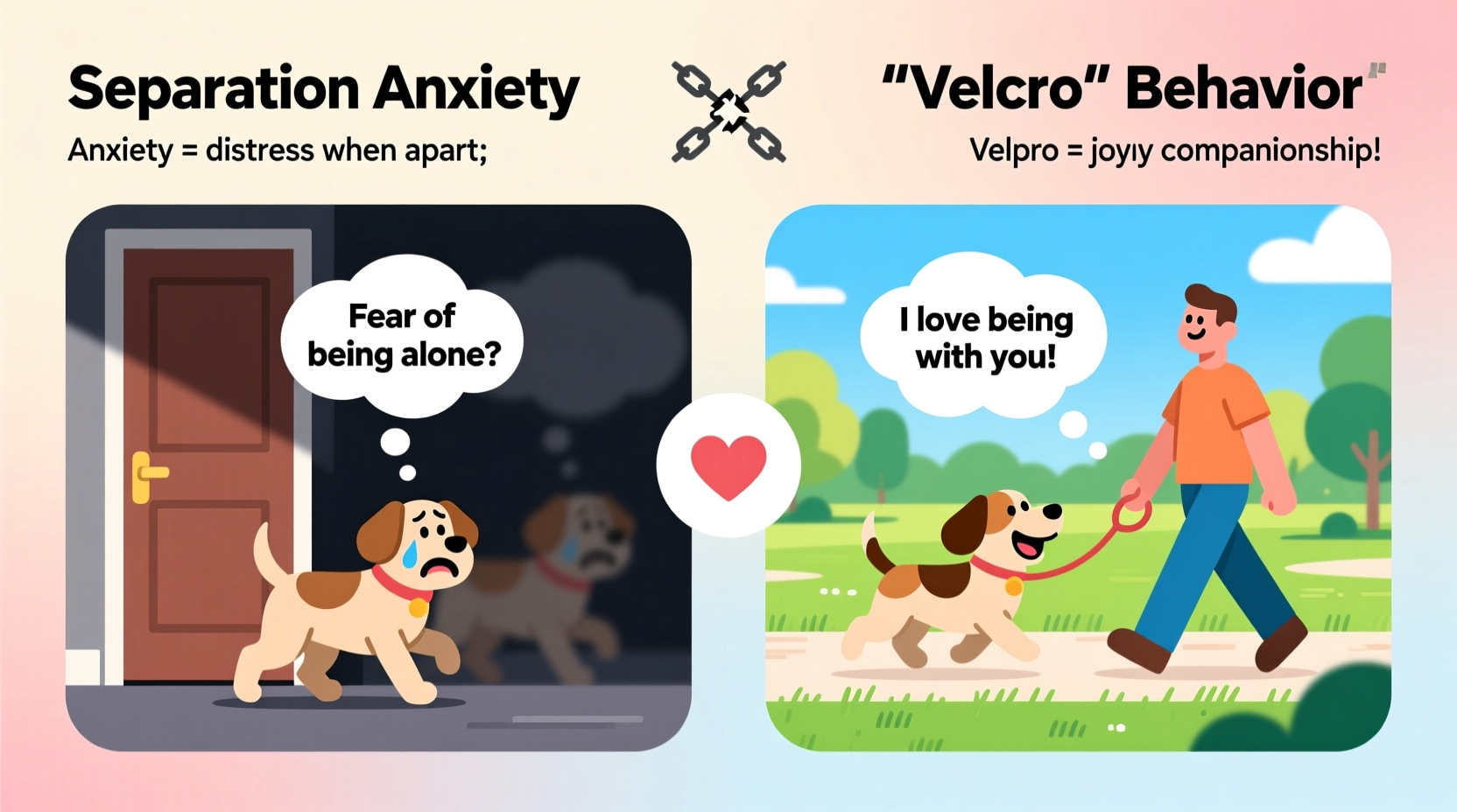 why does my dog follow me everywhere understanding separation anxiety vs velcro behavior