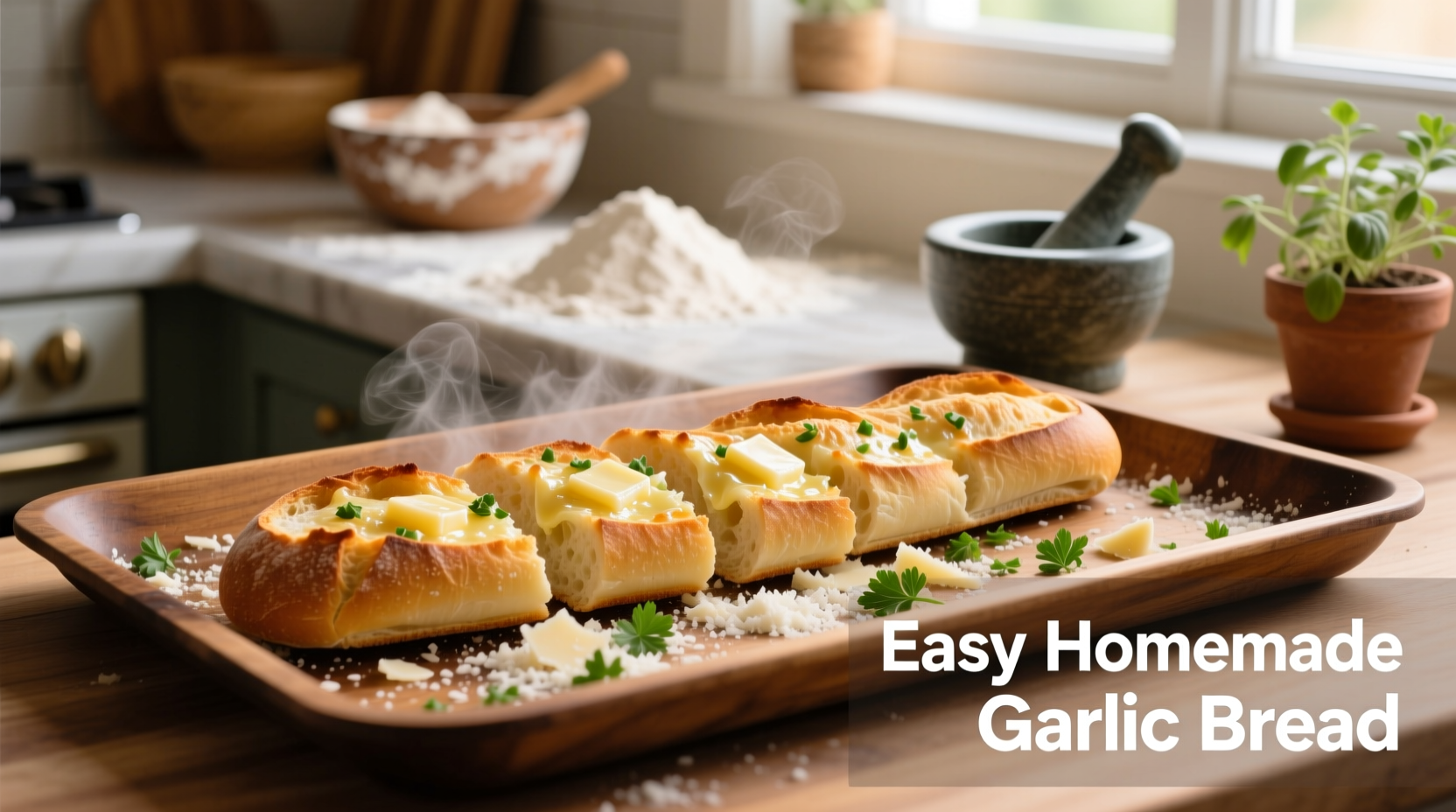 Easy Homemade Garlic Bread: Perfect Recipe in 20 Minutes