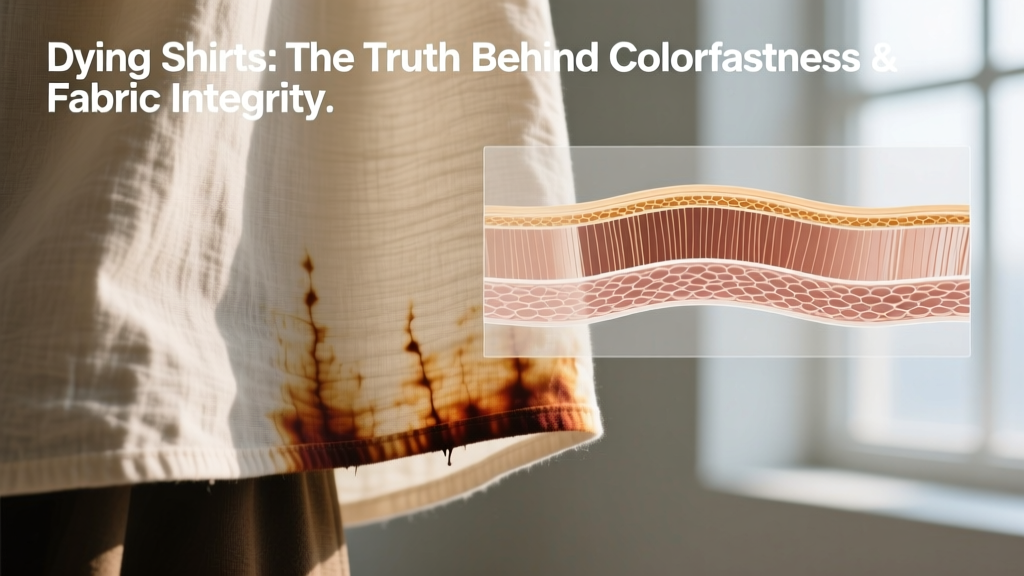 Dying Shirts: The Truth Behind Colorfastness & Fabric Integrity