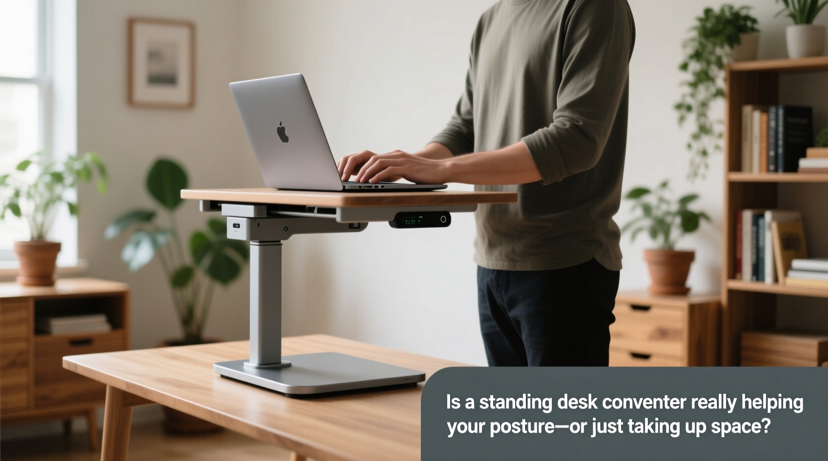 is a standing desk converter really helping your posture or just taking up space