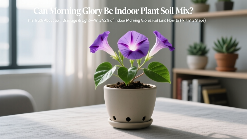 Morning Glory Indoor Soil Mix: Fix Drainage & Light (2026)
