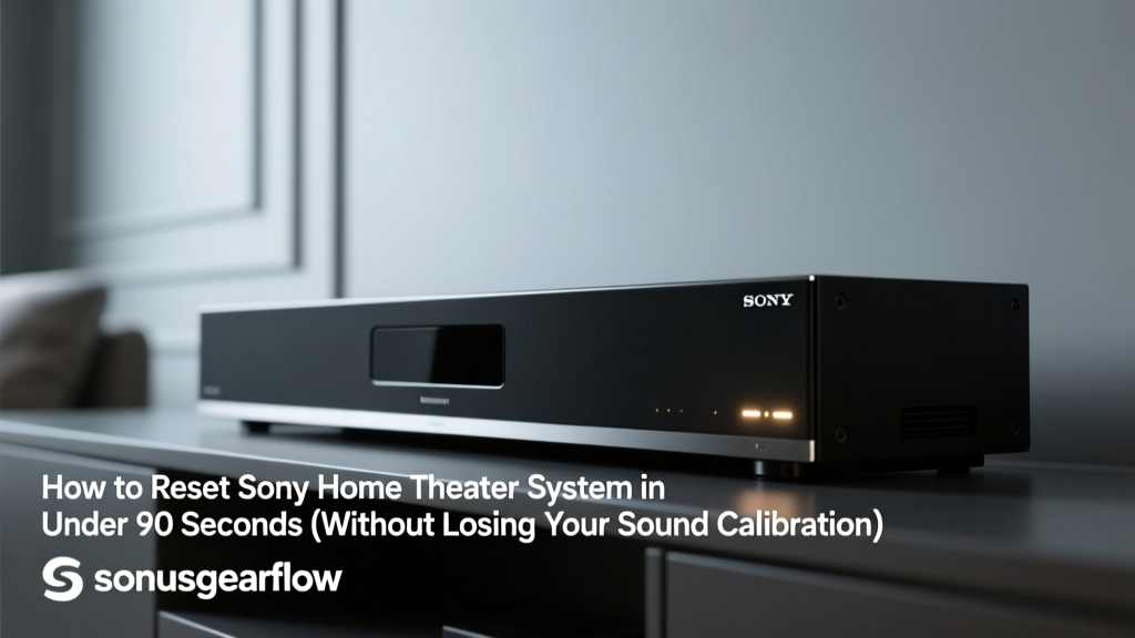 How to Reset Sony Home Theater System (2026)