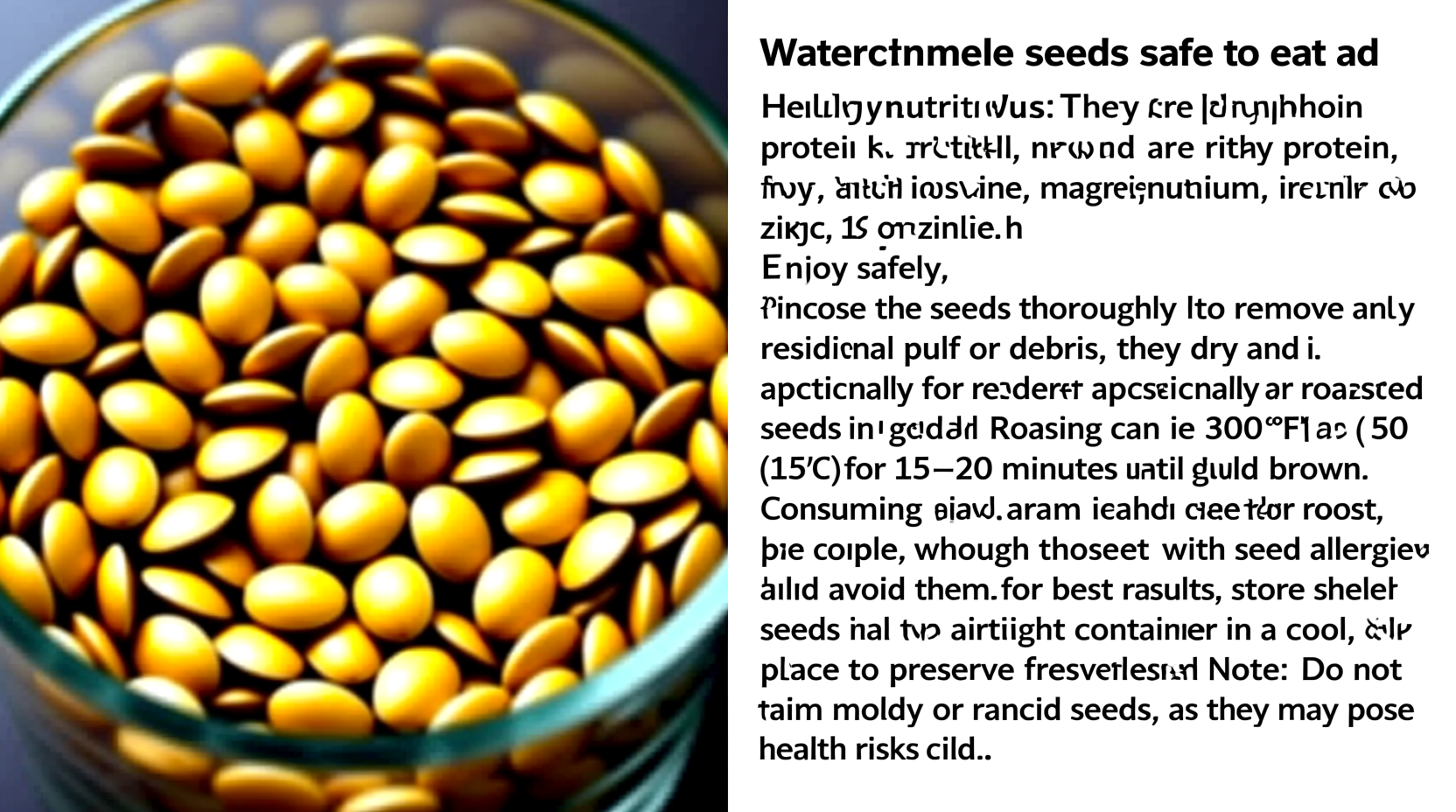 are watermelon seeds safe to eat