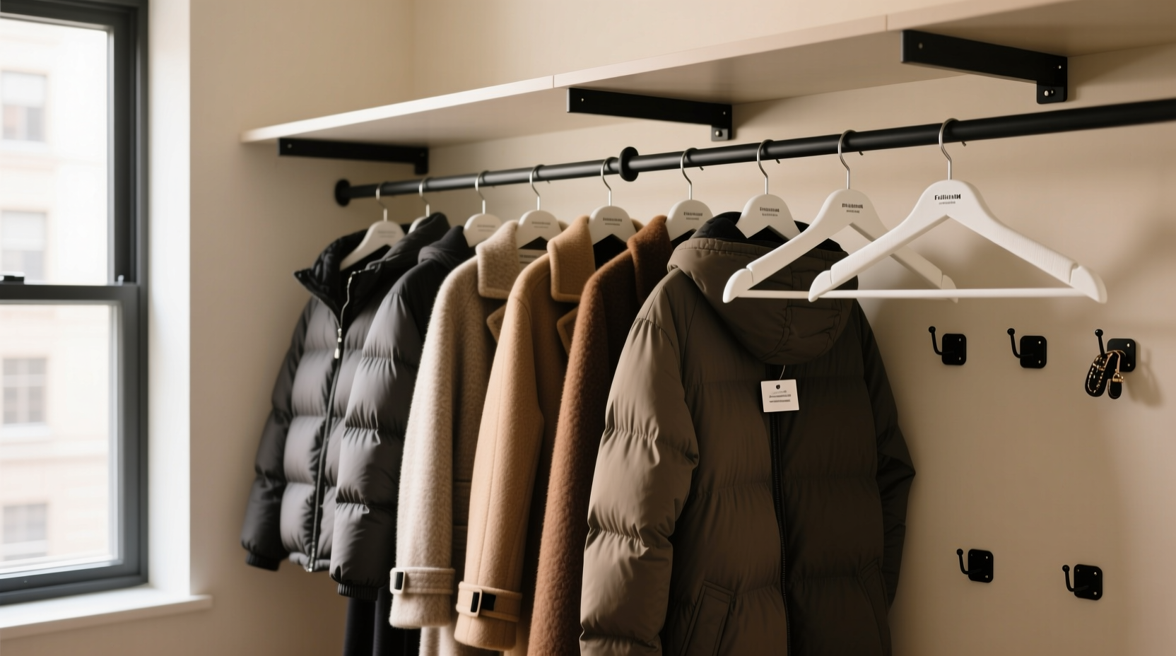 closet organization tips for winter coats