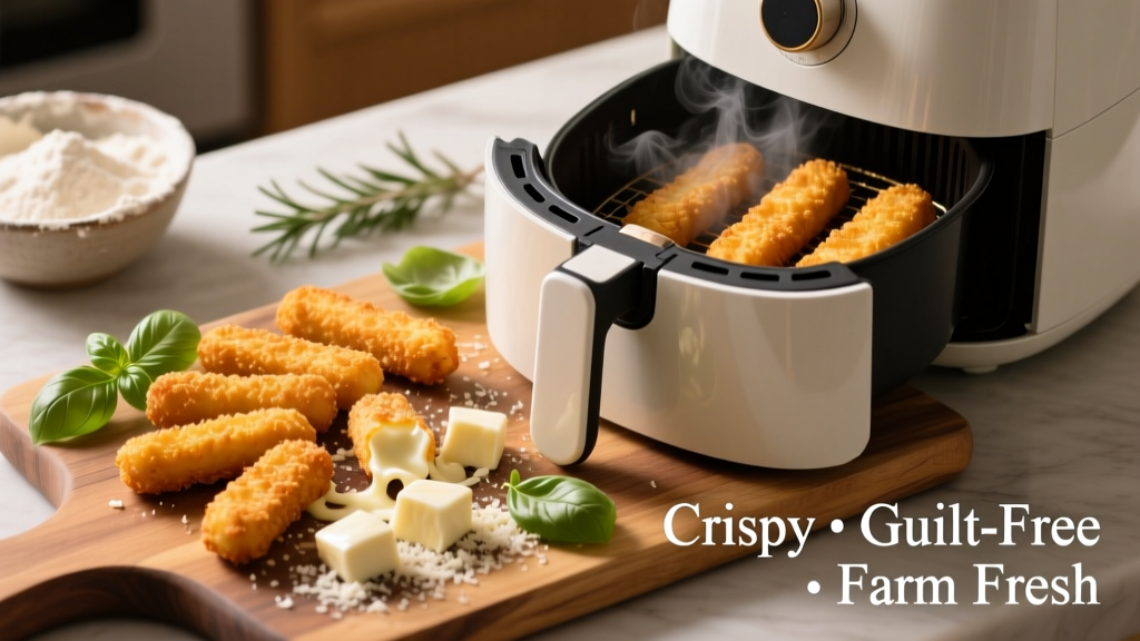 Air Fryer Farm Fresh Mozzarella Sticks: Crispy & Guilt-Free