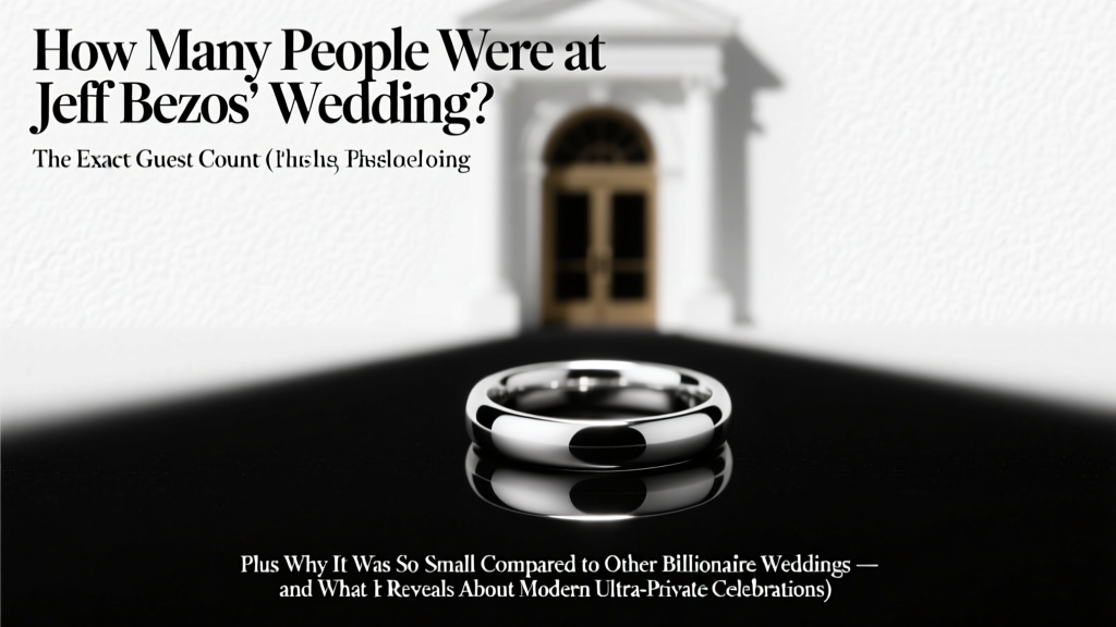 Jeff Bezos Wedding Guest Count: Why So Small?