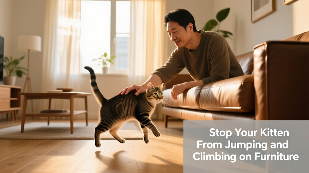 Stop Your Kitten From Jumping And Climbing On Furniture