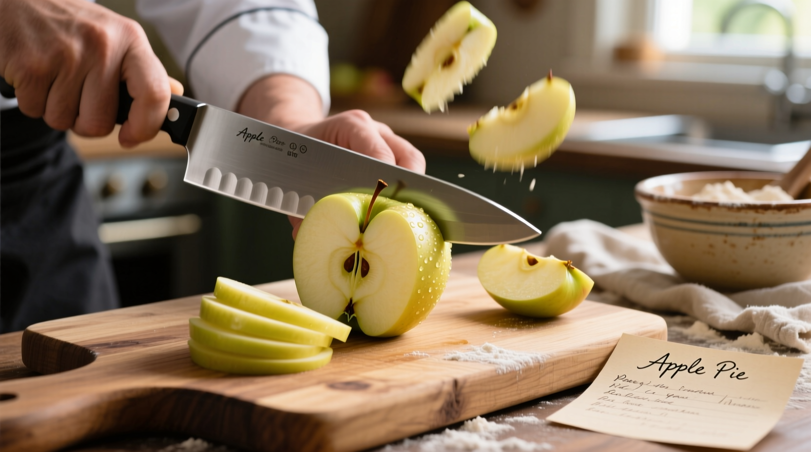 knife skills how to cut apples for pies