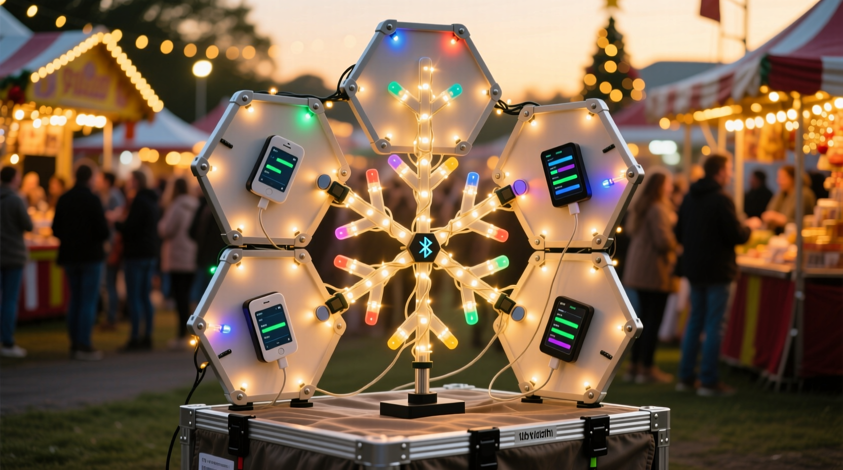how to build a portable christmas light display for festivals or fairs