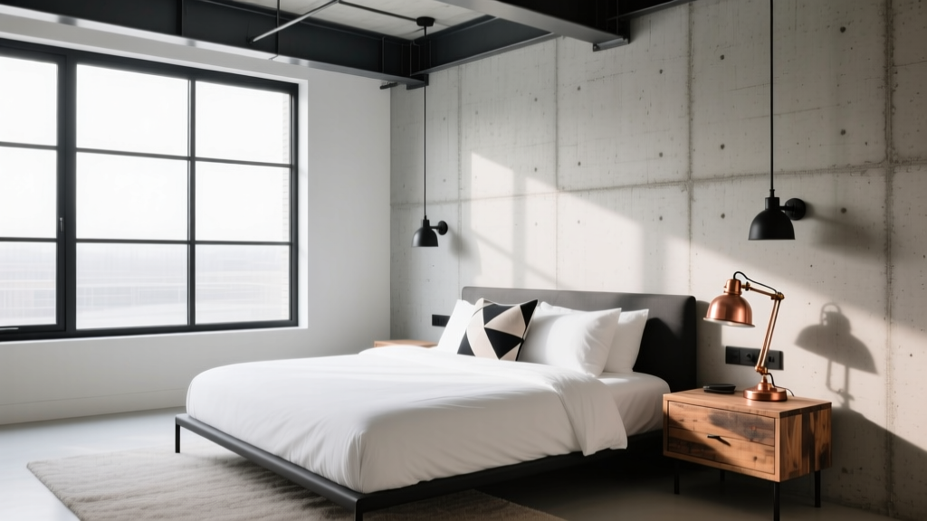Industrial Bedroom Design Inspiration - The Decor Mag