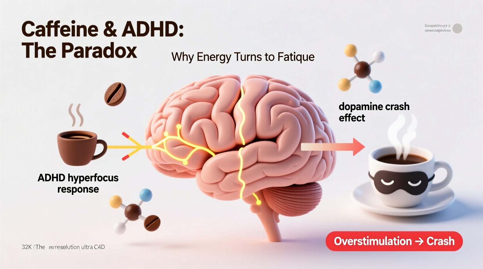 why does coffee make me sleepy instead of energized adhd and caffeine connection