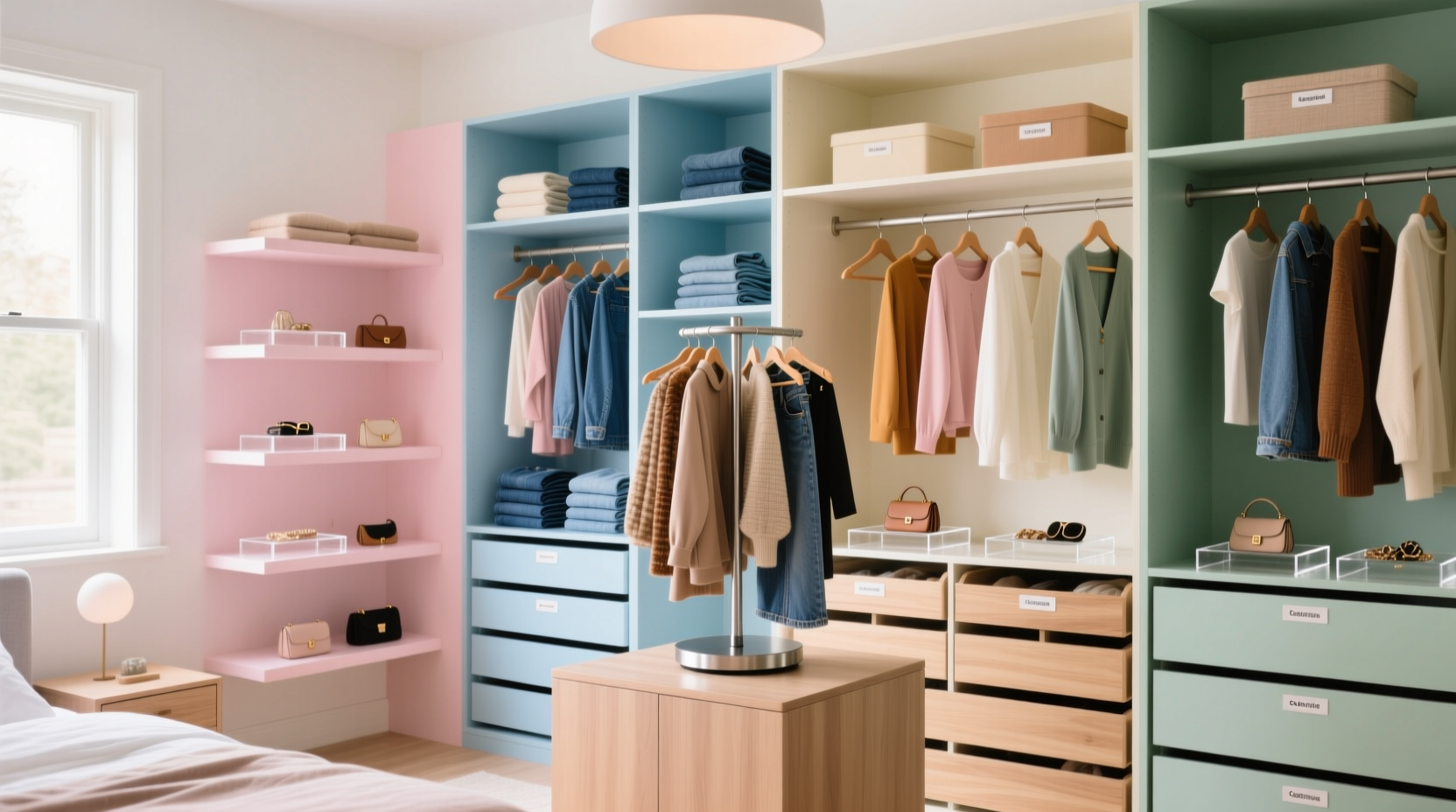 closet organization for dopamine dressing