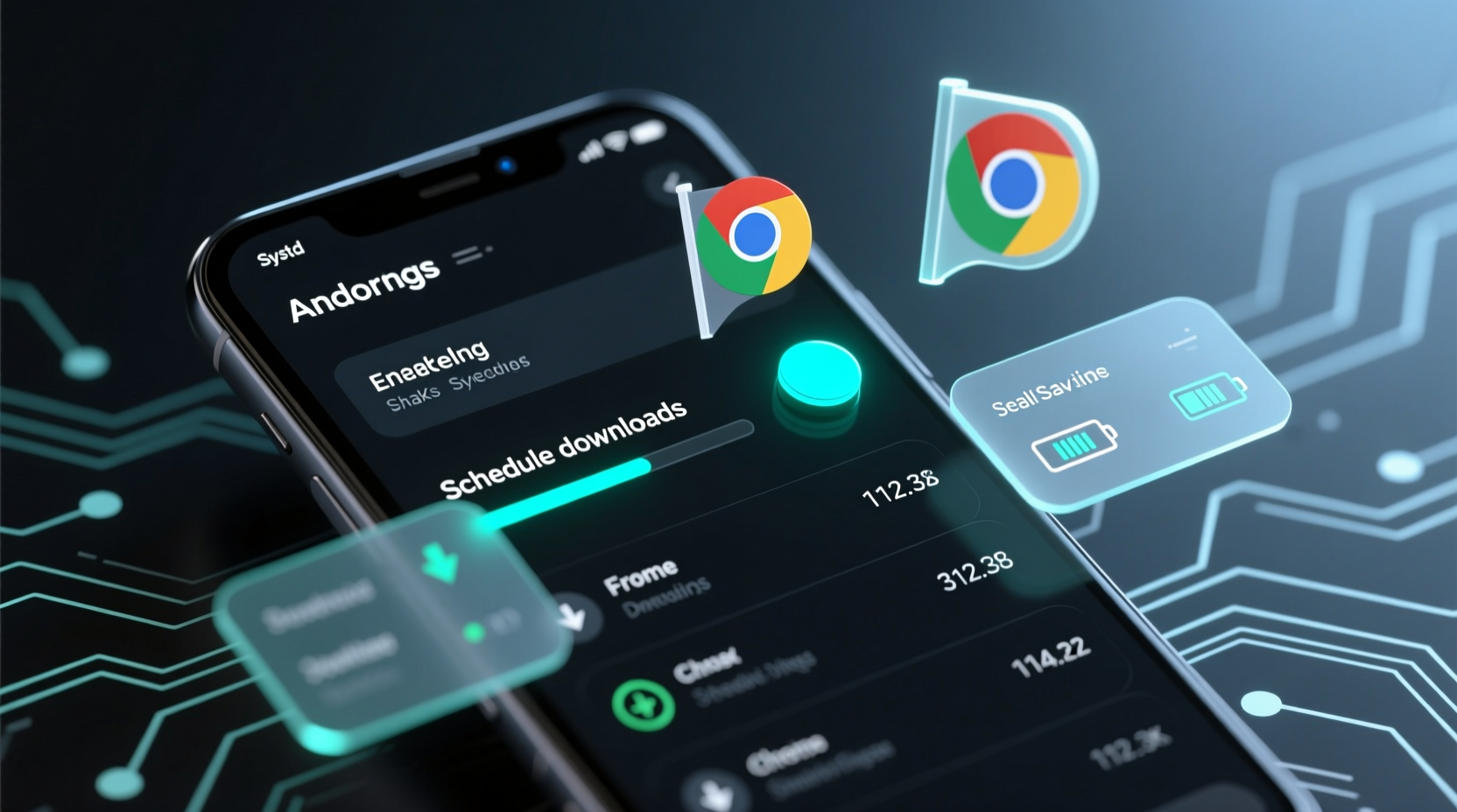 schedule downloads on android with this chrome flag
