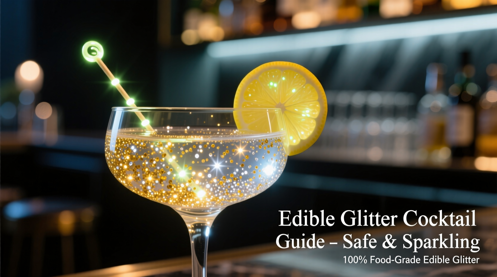 How To Make Glowing Cocktail Drinks Safely Using Edible Glitter — free download