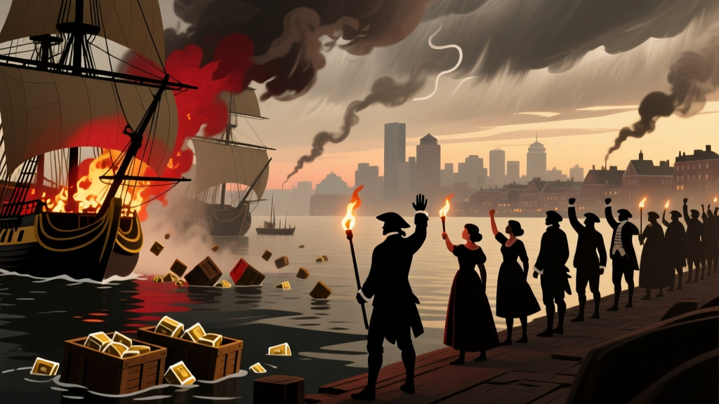 Colonial Reaction to Boston Tea Party: 1774 Uprising