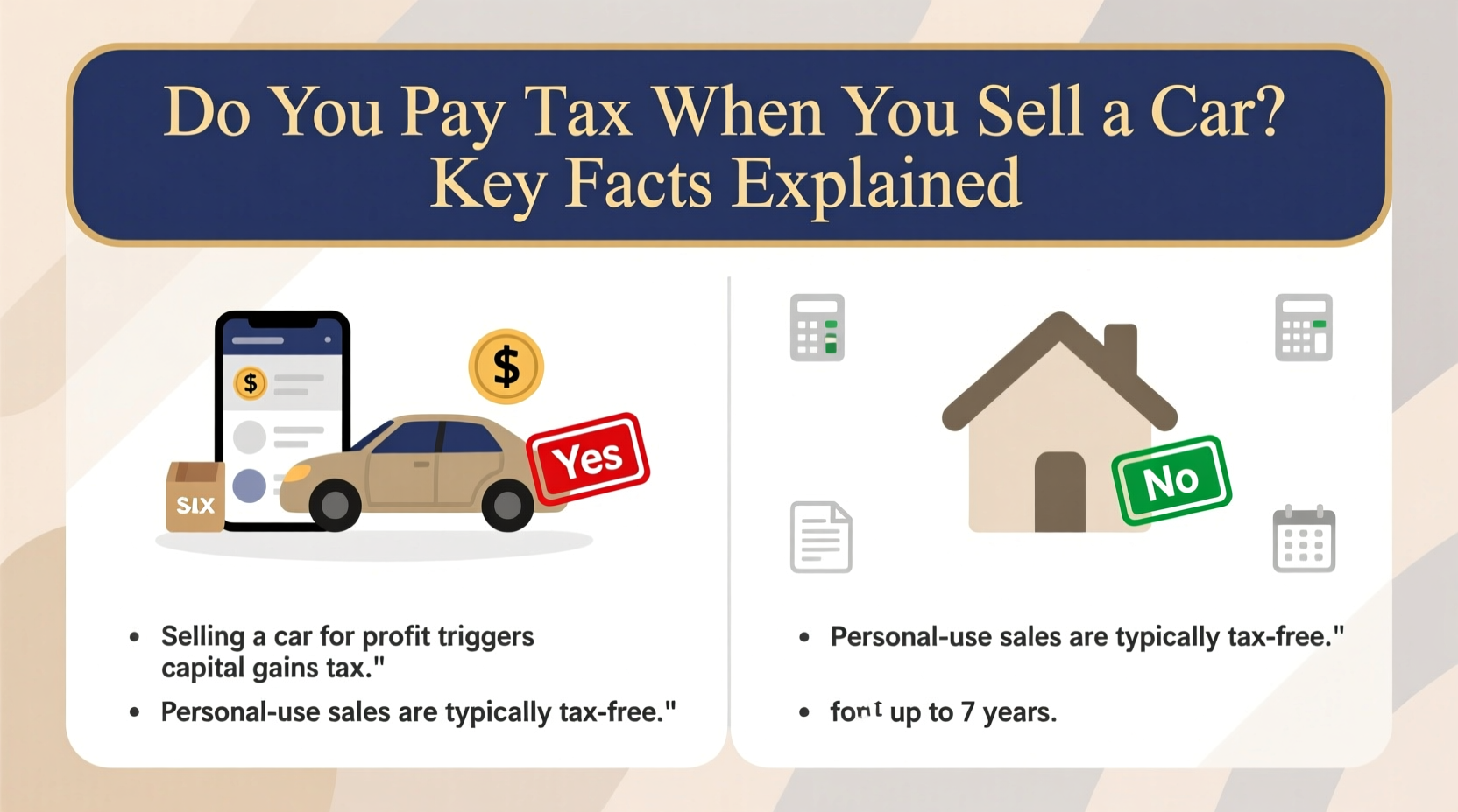 do you pay tax when you sell a car