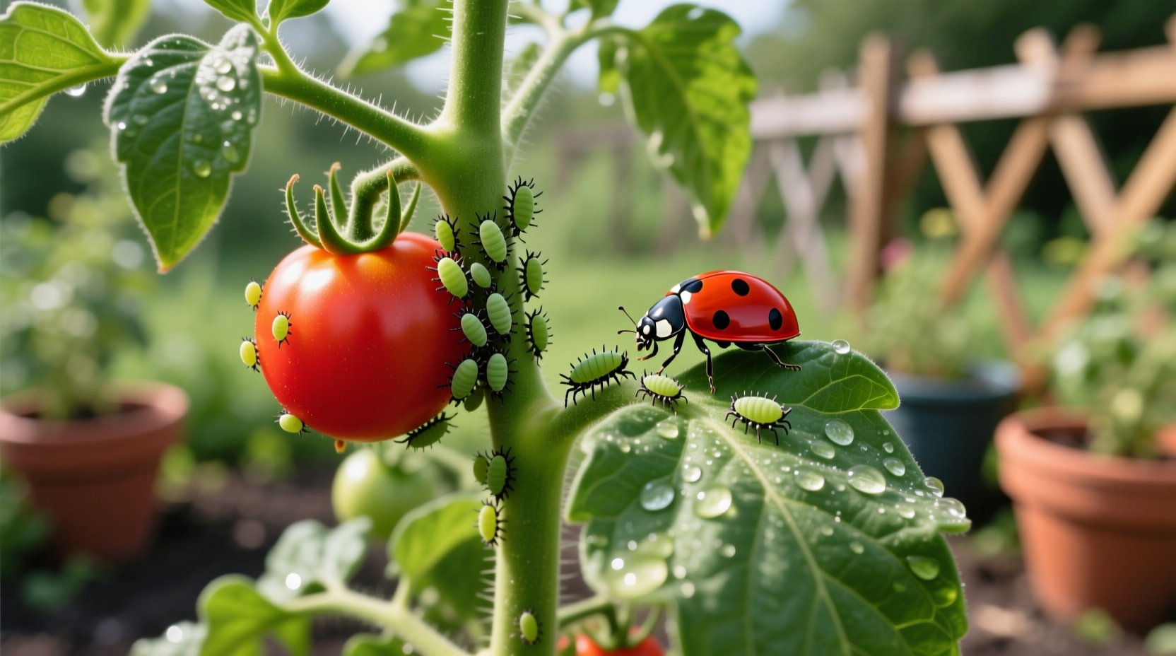 how to get rid of aphids on tomato plant