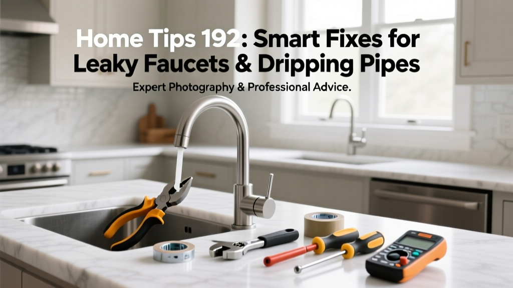 Home Tips 192: Smart Fixes for Leaky Faucets & Dripping Pipes