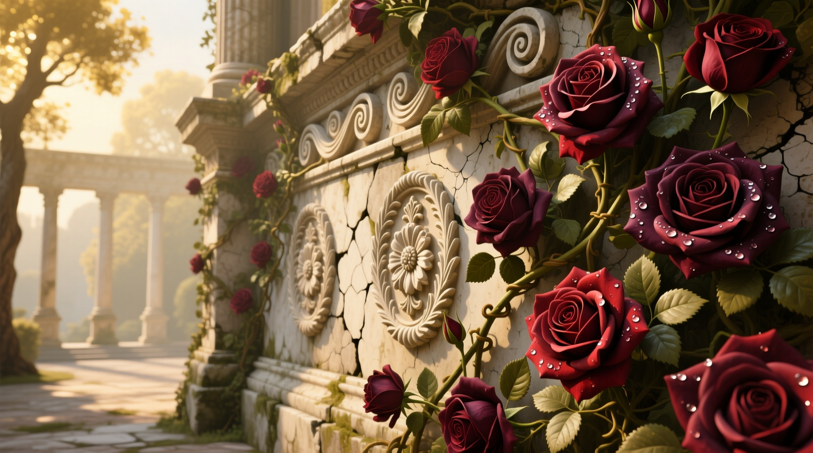 rose cover wall