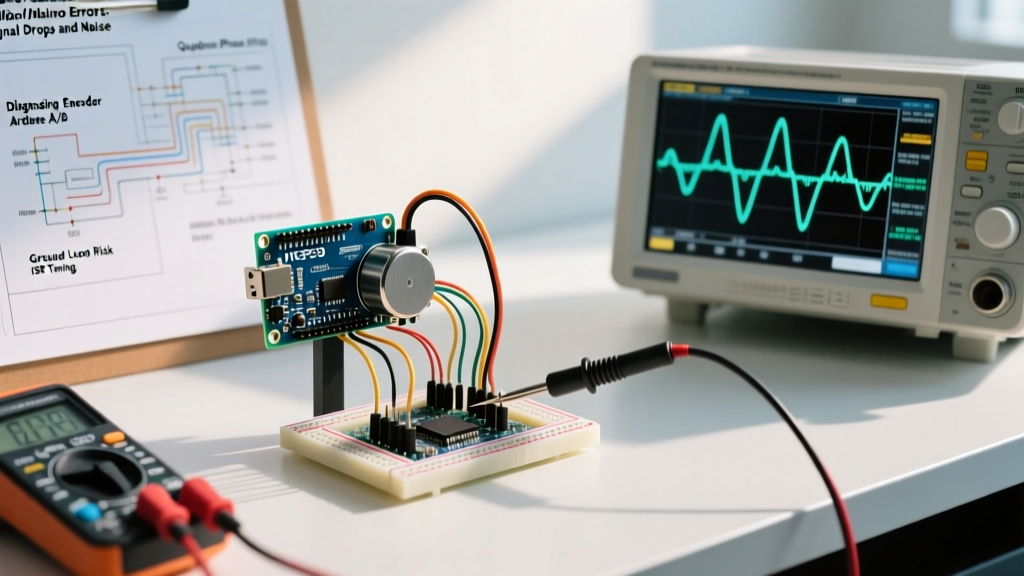 Diagnosing Motor Encoder Arduino Errors: Signal Drops and Noise