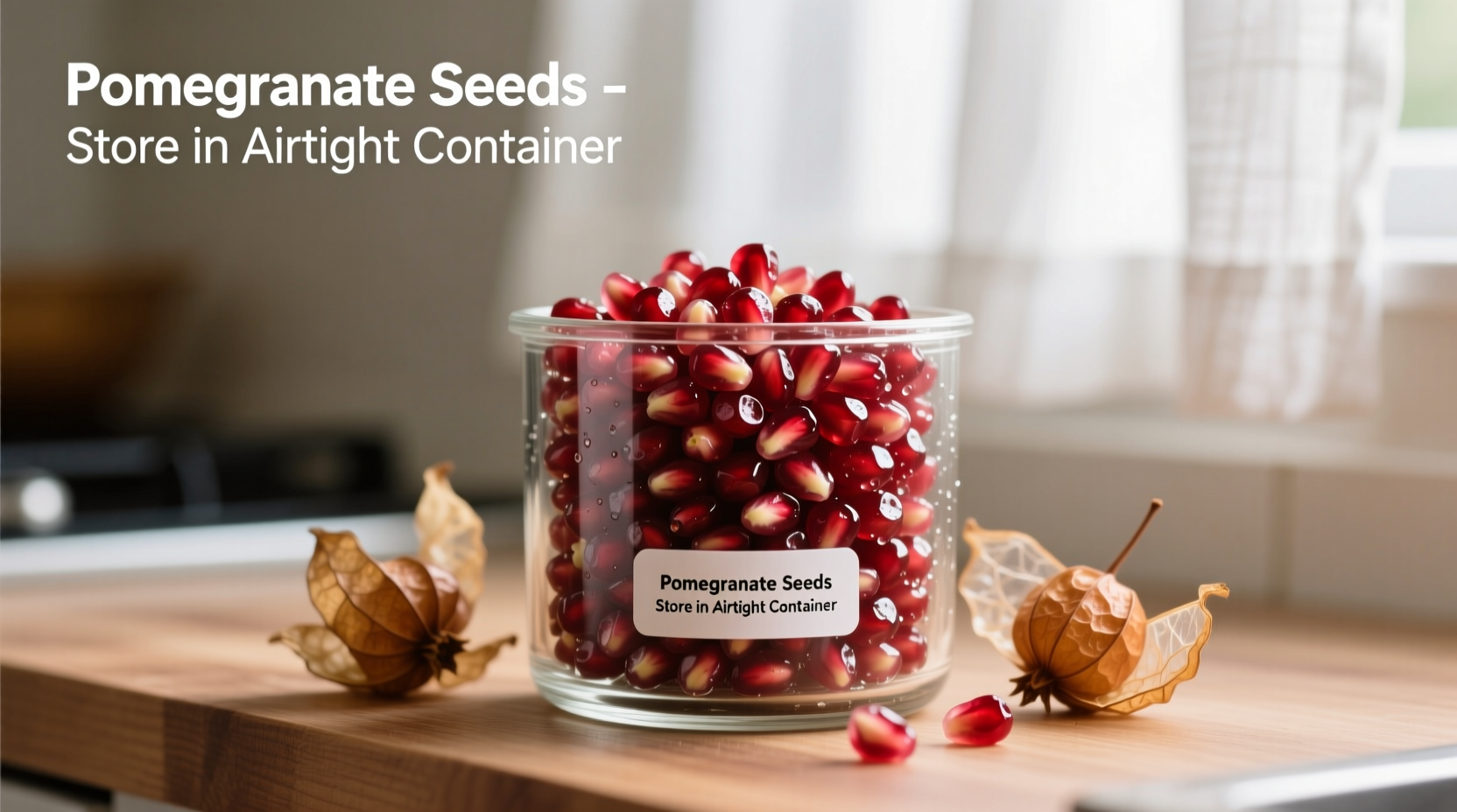 how to store pomegranate seeds