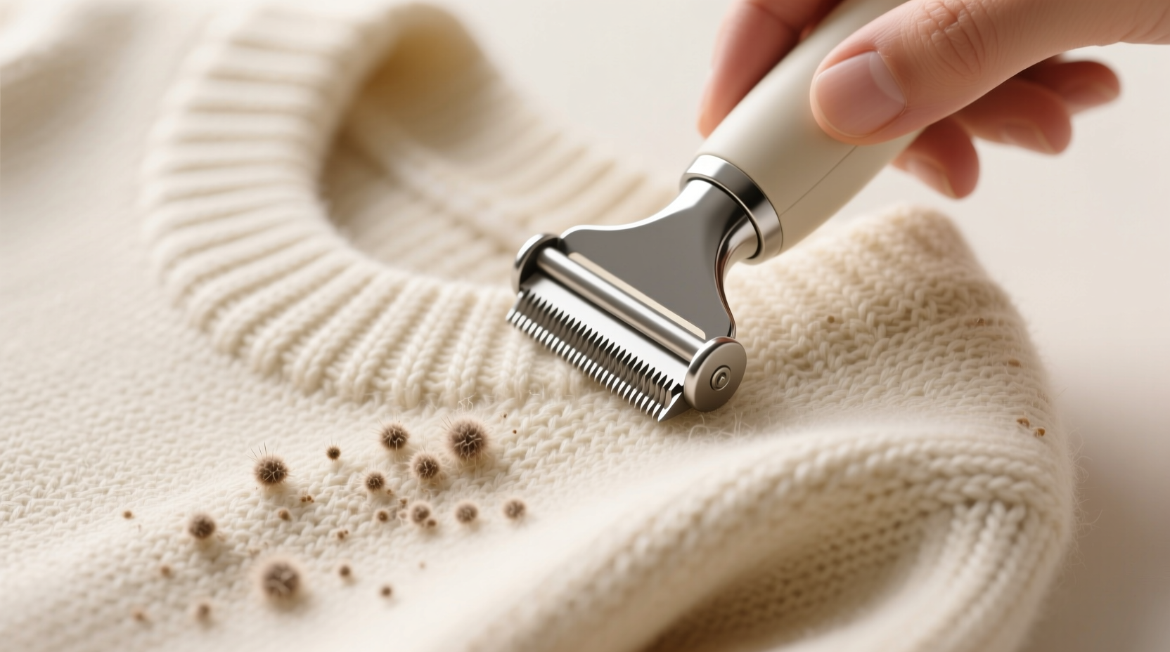 cashmere pilling fabric shaver vs lint roller