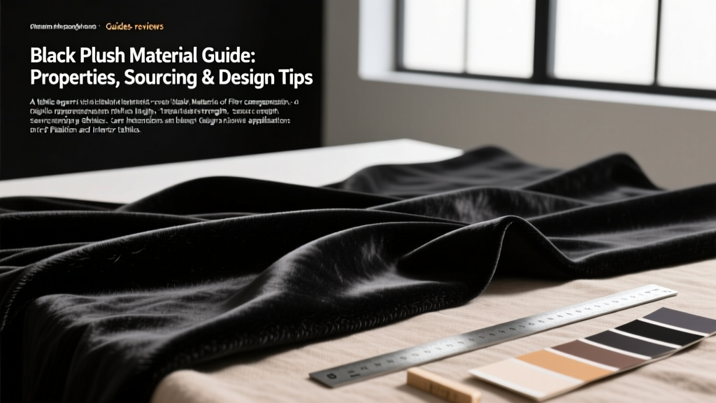 Black Plush Material Guide: Properties, Sourcing & Design Tips
