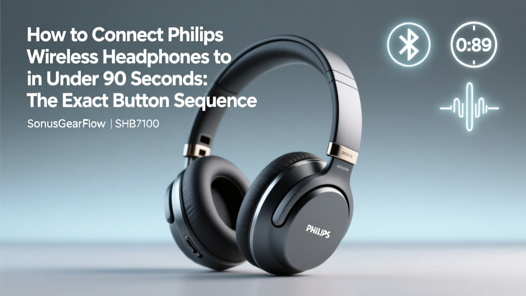 Philips Wireless Headphones Bluetooth Pairing: 90-Second Fix