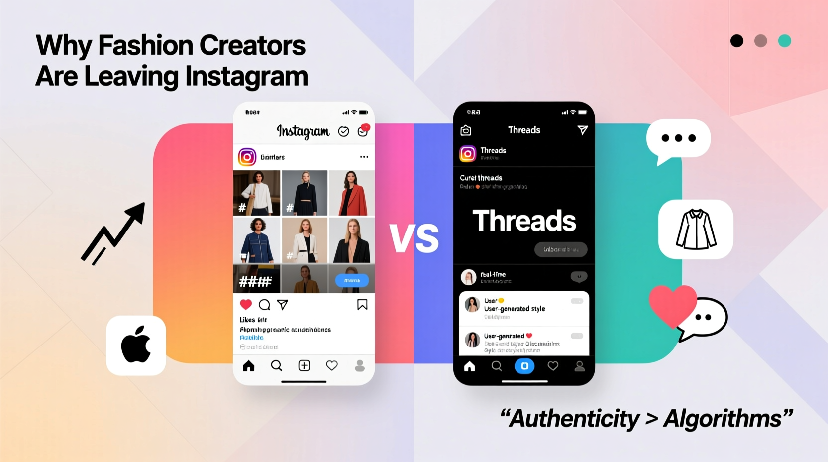 why are people switching from instagram to threads for fashion content