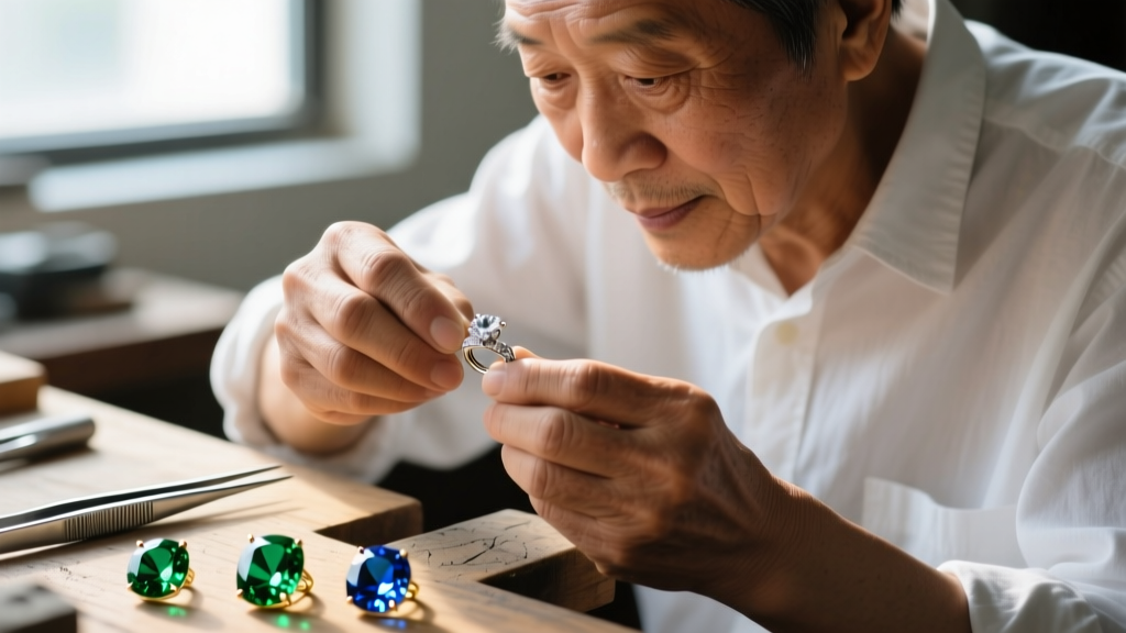 Close-up of jeweler
