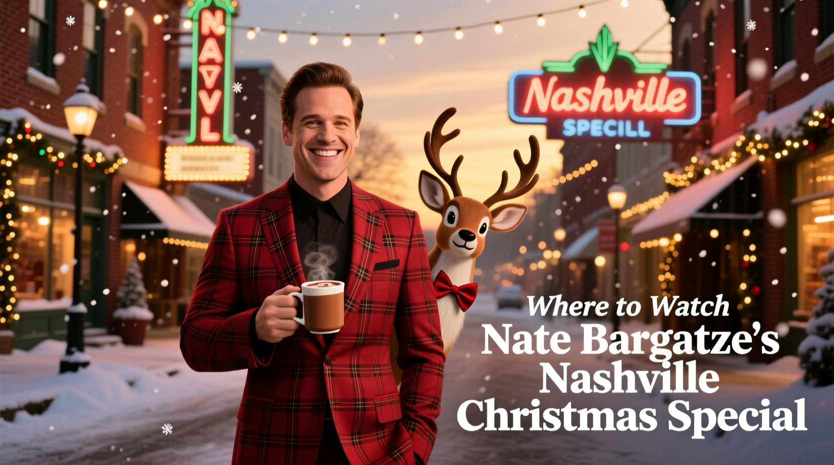where to watch nate bargatzes nashville christmas