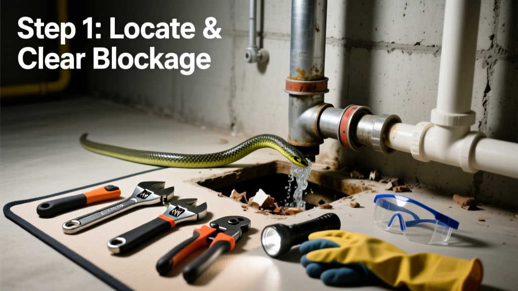 Fixing a Noisy Clogged Sewer Line: Step-by-Step Repair