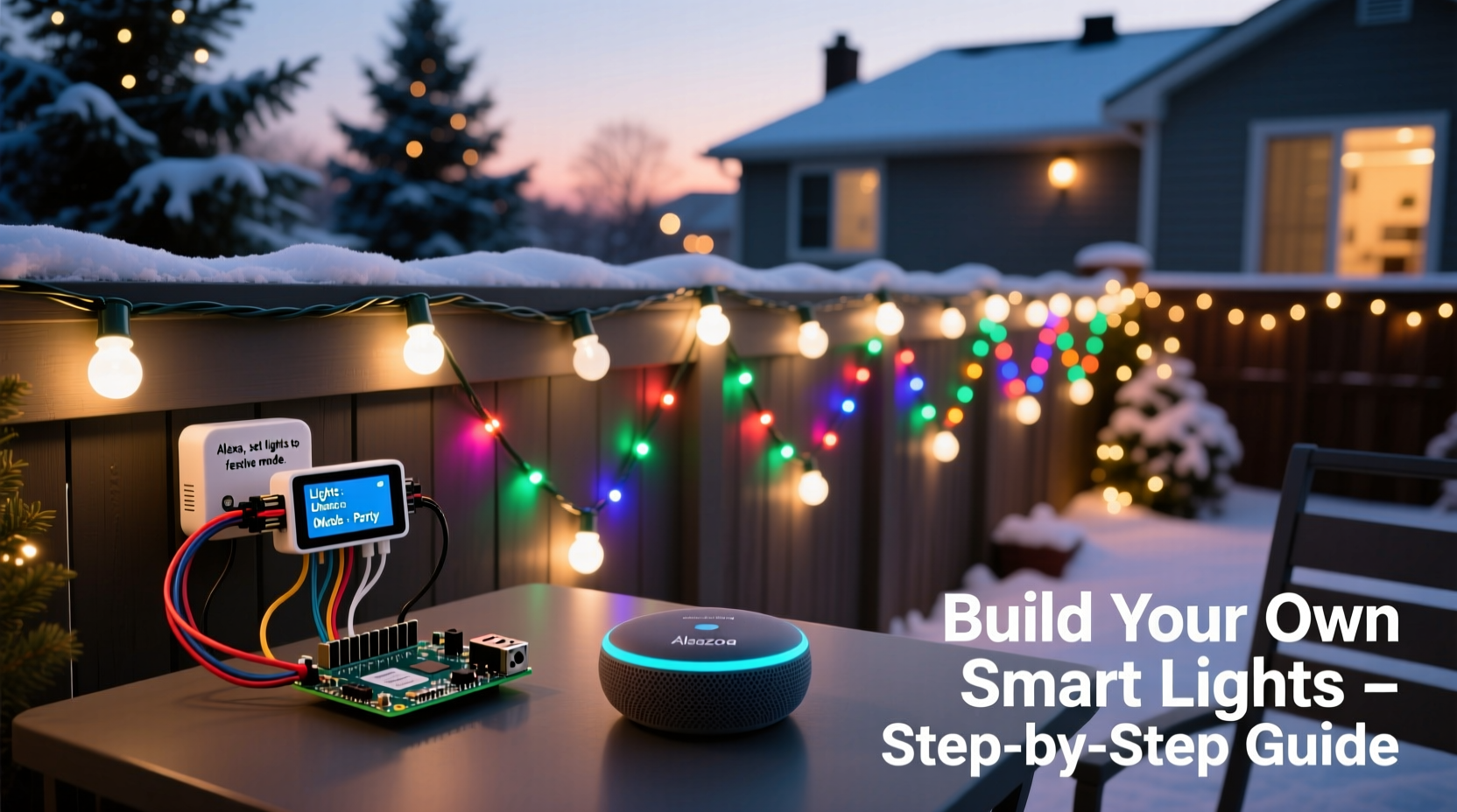 how to make your own programmable christmas light display with alexa