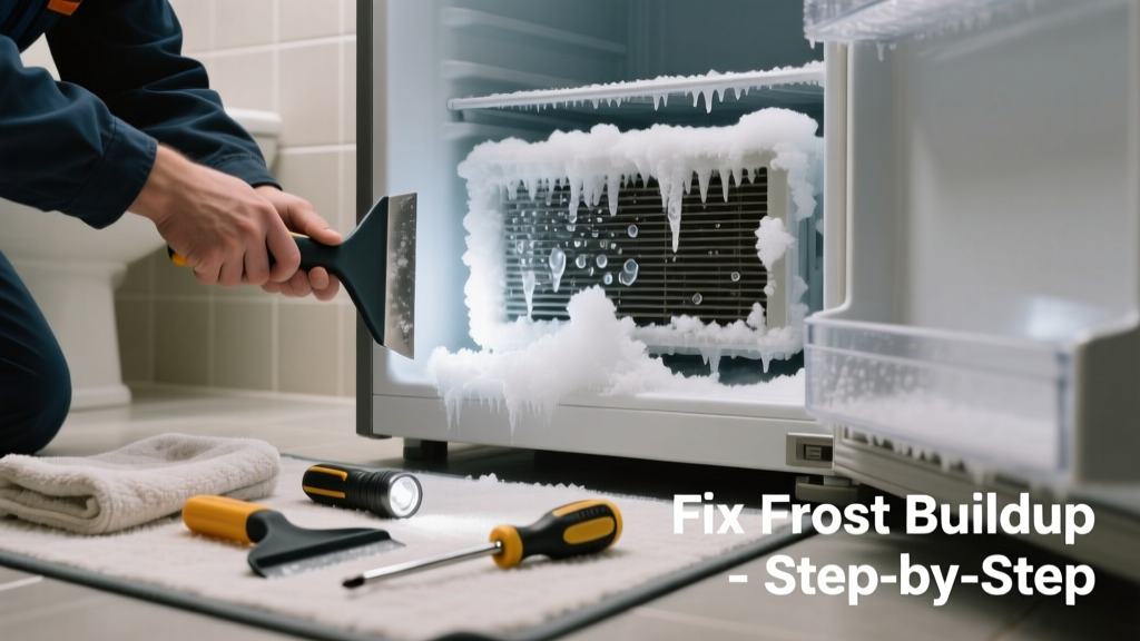 Fixing Freezer Frost Buildup in the Bathroom