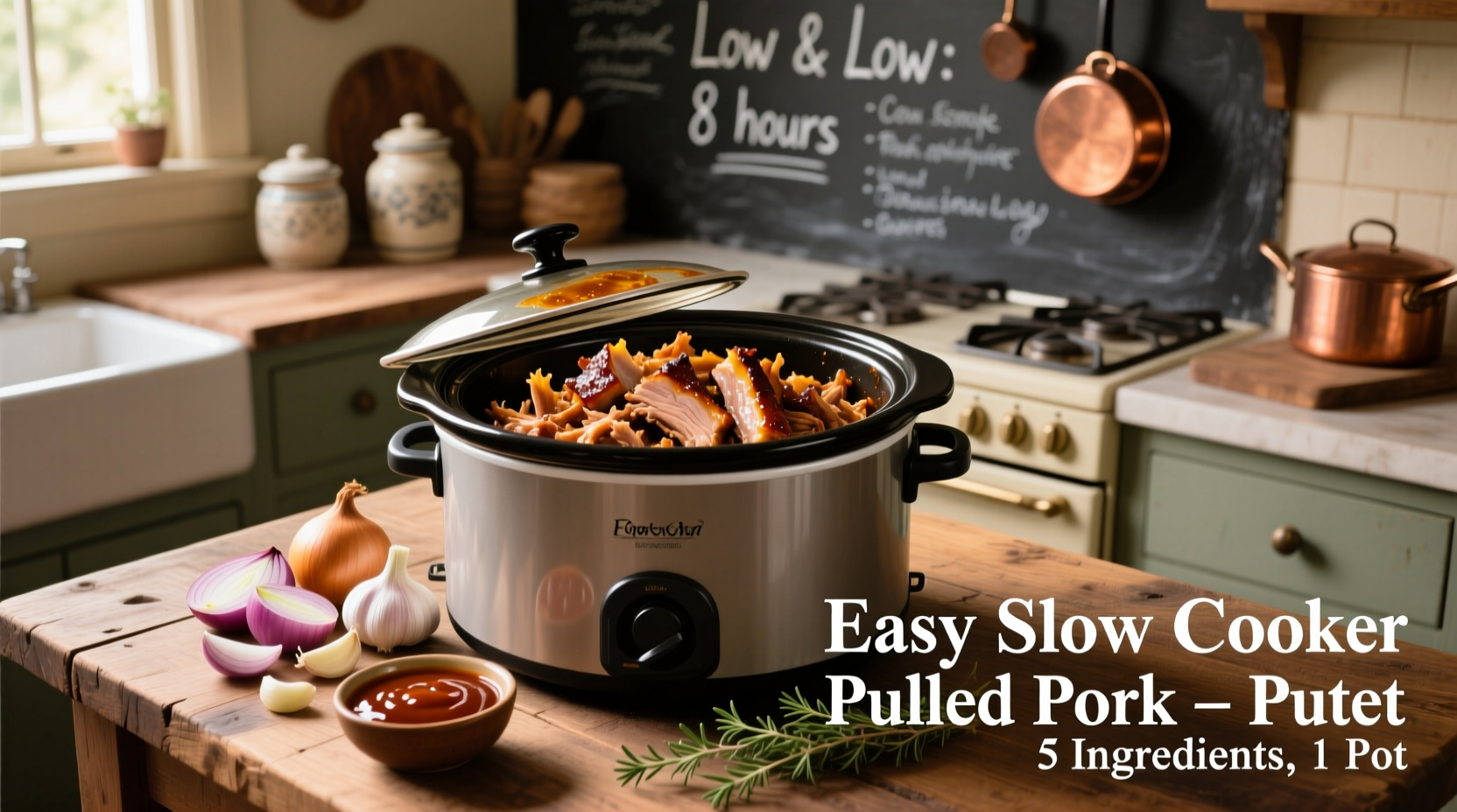 how to make pulled pork in slow cooker