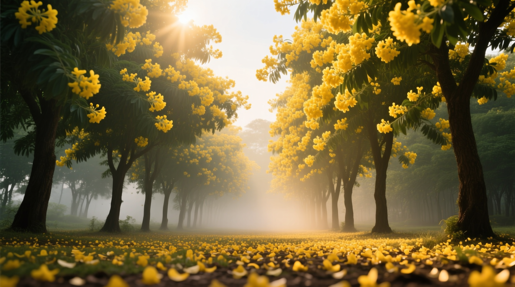 yellow flowering trees