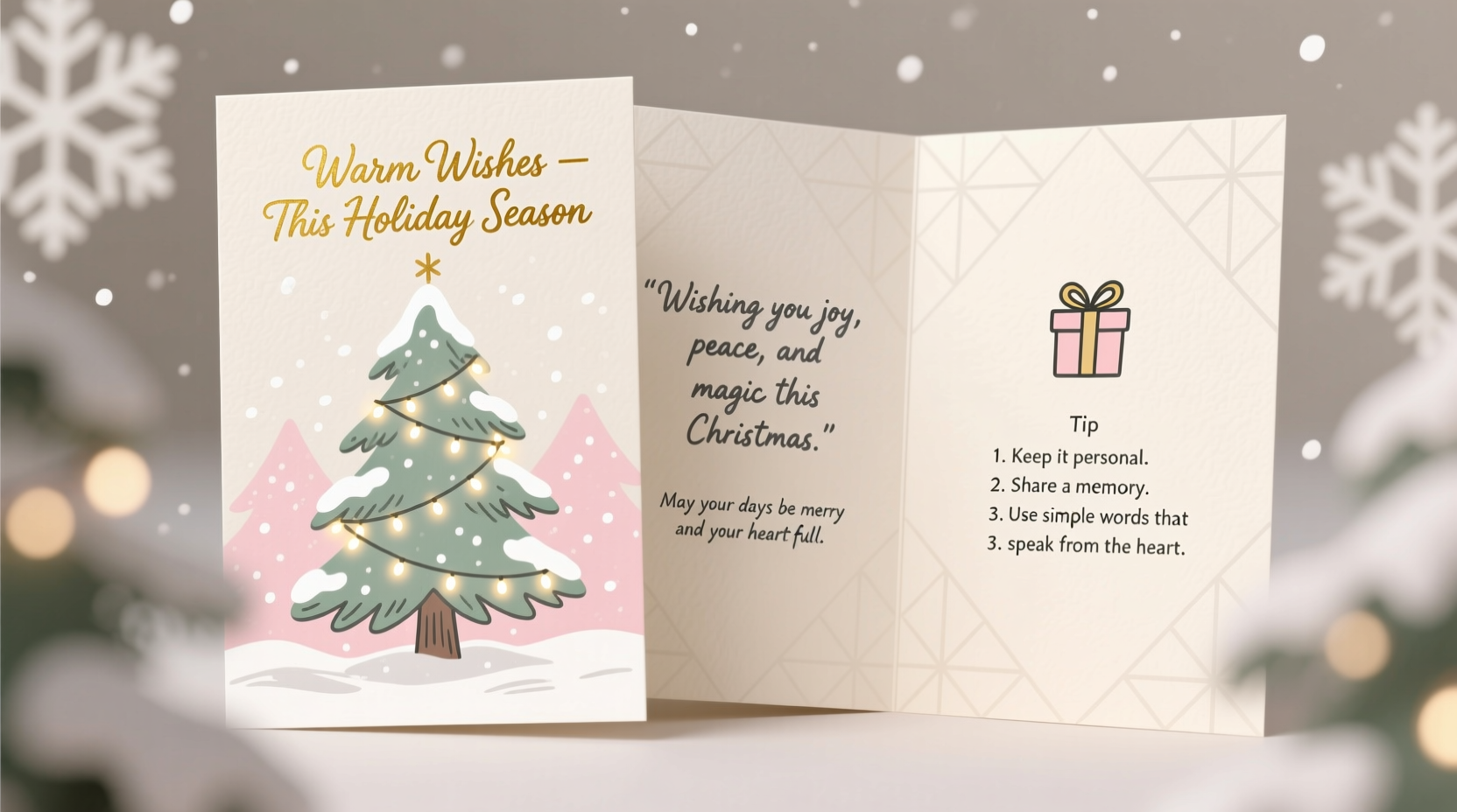 what to say inside a christmas card