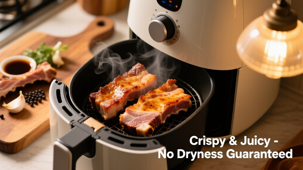 Crispy Thick-Cut Pork in the Air Fryer (No Dryness!)